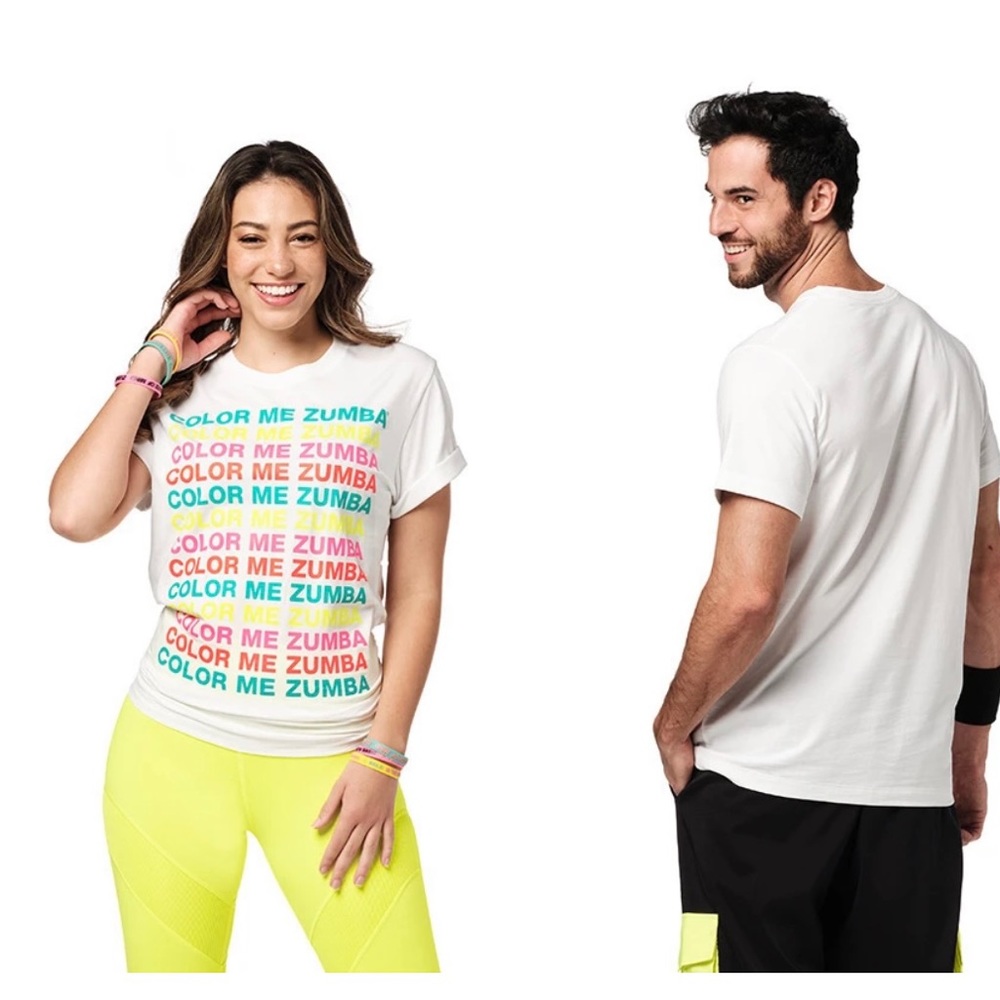 Zumba Dance In Color Tee - Wear it Out White unisex